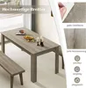 Esstisch aus Holz 160 x 80 cm großer Tisch rechteckig Produktbild-Vorschau 4