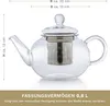 Creano Teekanne aus Glas 0,8l + ein Stövchen aus Edelstahl, Produktbild-Vorschau 7