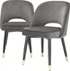Casa Padrino Luxus Esszimmerstuhl Set Grau / Schwarz / Produktbild-Vorschau 1