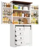 Armoire haute pour cuisine et salon, 180 x 80 cm, avec Voir les images du produit 8