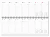 2026 ADINA Tischquerkalender 1W/1S schwarz Tischkalender Produktbild-Vorschau 2