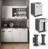 Meuble cuisine Vicco Fame-Line Blanc campagne 60cm avec Voir les images du produit 3