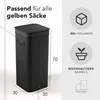 Gelber Sack Ständer aus Bambus I 80L Gelber Sack Behälter Produktbild-Vorschau 2