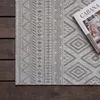 Tapis d'extérieur en lin tissé moderne Boho Ethno résistant Voir les images du produit 12
