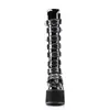 SWING-815 Damen Boots von DemoniaCult, Schwarz Lack , EU Produktbild-Vorschau 2