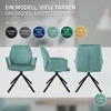 ML-Design 2x Esszimmerstuhl mit Arm-& Rückenlehne, Salbei, Produktbild-Vorschau 7