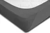2 Topper Spannbettlaken anthrazit 180x200 - 200x200 cm Produktbild-Vorschau 4