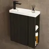JINDOLI Waschtisch mit Unterschrank 55 cm, Vormontiert, Produktbild-Vorschau 2
