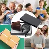Geschenkset für Herren - aus Kunstleder, schwarz Gürtel mit Produktbild-Vorschau 2