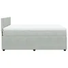 Boxspringbett mit Matratze Hellgrau 160x200 cm Samt Produktbild-Vorschau 9