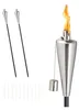Set da 3 torce da giardino Relaxdays, acciaio inossidabile, Anteprima dell’immagine prodotto 8