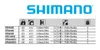 A table showing specifications for Shimano fishing reels. Anteprima dell’immagine prodotto