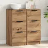vidaXL Sideboards 2 Stk. Artisan-Eiche 30x30x70 cm Produktbild-Vorschau 1
