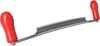 A tool with red handles and a curved metal blade. Podgląd zdjęcia produktu