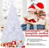GOPLUS 180 cm Künstlicher Weihnachtsbaum, Weißer Tanne Produktbild-Vorschau 3