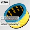 vhbw Faltenfilter Ersatz für Metabo 631753000 für Nass- & Produktbild-Vorschau 6
