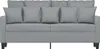 vidaXL 2-osobowa sofa jasnoszara 140 cm tkanina Podgląd zdjęcia produktu 4