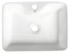 Lavabo da appoggio rettangolare Vetroceramica 47 cm Bianco Anteprima dell’immagine prodotto 2