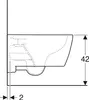 Geberit iCon Wand-WC Tiefspüler, spülrandlos, geschlossene Produktbild-Vorschau 10