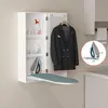 Wandbügelbrett mit Schrank klappbar & drehbar | Bügelbrett Produktbild-Vorschau 4