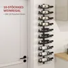 HOMCOM Weinregal Flaschenregal für 10 Weinflaschen, Produktbild-Vorschau 4