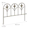 Relaxdays Bordura per aiuola, set da 4 pezzi, metallo, A x Anteprima dell’immagine prodotto 4
