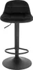 A black bar stool against a white background. Produktbild-Vorschau