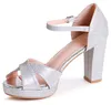 topschuhe24 3231 Damen Glitzer Riemchen Sandaletten Produktbild-Vorschau 4