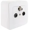 Schwaiger RDS908531 Schwaiger Multimedia Durchgangsdose 8 Anteprima dell’immagine prodotto 3