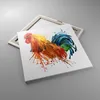 Bild auf Leinwand - Leinwandbild - Hahn Ilustration Tier Produktbild-Vorschau 2