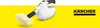 A Kärcher steam cleaner is shown on a yellow and white background, with the Kärcher logo on the right. Voir les images du produit