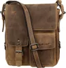 Greenburry Umhängetasche Leder Herren Damen braun VINTAGE Produktbild-Vorschau 35