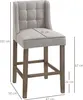 HOMCOM 2er-Set Barhocker moderne Küchenstühle Leinen-Touch Produktbild-Vorschau 13