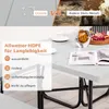 A table and benches set with decorative elements on the table. Produktbild-Vorschau