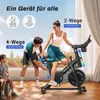 Leises Heimtrainer Fahrrad LED-Monitor, Bluetooth & App, Produktbild-Vorschau 5