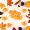 Gläserne Kürbis-Hängedekoration, 12 Stück, Herbstdeko Anteprima dell’immagine prodotto