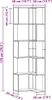Eck-Bücherregal 5 Böden Artisan-Eiche 50x50x179cm Produktbild-Vorschau 7