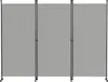 UISEBRT Paravent 3-flügelig Groß 240x180cm Hellgrau, Produktbild-Vorschau 1