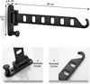 Wand Kleiderständer Klappbar, 180°Drehbare Kleiderhaken Produktbild-Vorschau 2