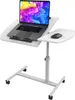 Klappbar Laptoptisch,Mobiler Schreibtisch mit Rollen Produktbild-Vorschau 2