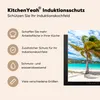 KitchenYeah© Herdabdeckplatte Strand - Palmen - Wolken , Produktbild-Vorschau 6
