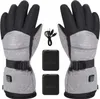 A pair of heated gloves with two power banks and a USB charging cable, laid out on a white background. Náhled obrázku produktu