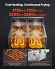 VEVOR Profesionálna elektrická fritéza s dvoma nádobami, Náhľad obrázku produktu 4