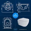 Alpenberger Hänge WC mit Bidet Funktion | Spülrandlose Produktbild-Vorschau 6