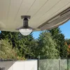 An outdoor ceiling light fixture is mounted under a patio awning, with trees and a blue sky visible in the background. Anteprima dell’immagine prodotto