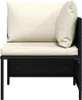 Divano angolare modulare con cuscini in poly rattan nero Anteprima dell’immagine prodotto 3