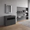 Ausziehbare Konsole 90x42/302 cm Evolve Anthrazit Spatolato Produktbild-Vorschau 6