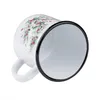 Emaille Becher Trinkbecher 1L Emaillebecher Tasse Camping Produktbild-Vorschau 2