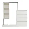Moderner Kleiderschrank mit Schubladen & Sideboard, Weiß, Produktbild-Vorschau 9