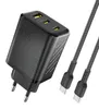 Dudao A29C 65W Gan Power Charger + Usb-C kabel - černý Náhled obrázku produktu 1
